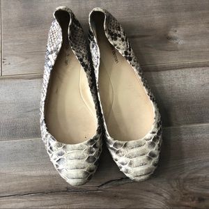 Alexandre Birman snakeskin ballet flats